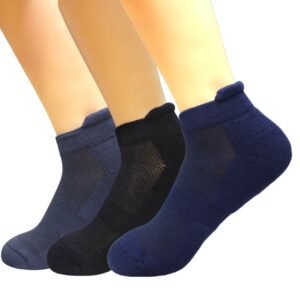 Ankle Bamboo Socks | Terry Socks/Thick Socks | 3 Pair Combo | Meritocracy | 1010