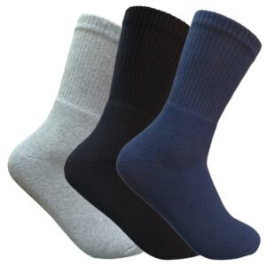 Long Socks | Crew Socks | Full Length Socks | Sports | Super Combed Cotton - Pack of 3 | Thick | 7003